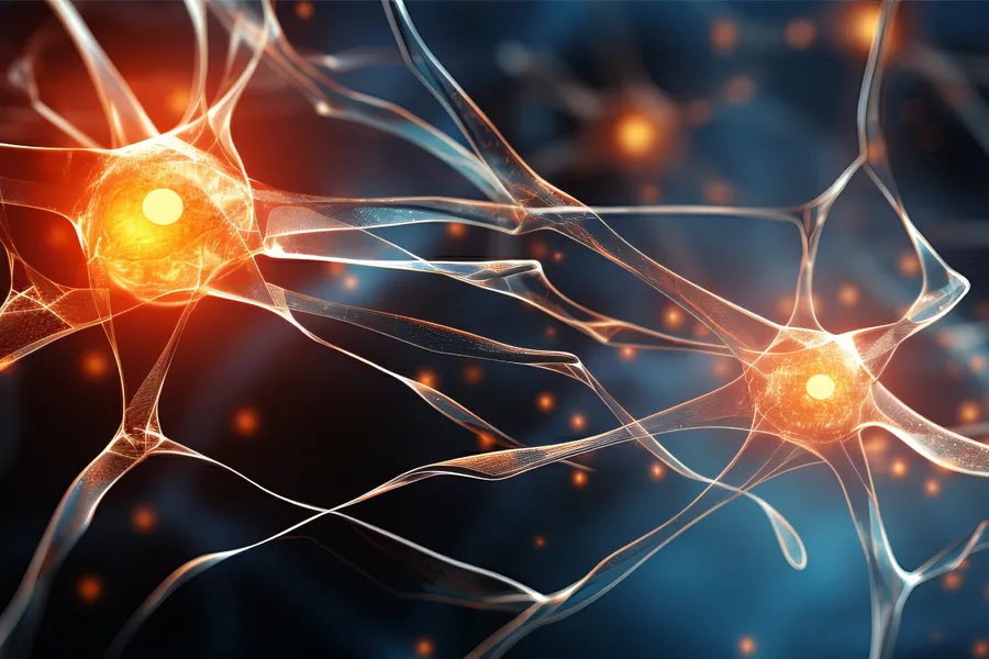 Neuropathy-and-Nerve-Pain-Clinic 3D illustration of inflamed nerve endings. Schedule Neuropathy and Nerve Pain Treatment from AZENA Health & Longevity in Gainesville.