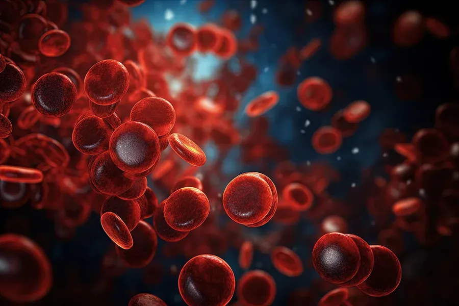 blood-disorders-clinic 3-D illustration of blood platelets. Schedule treatment for blood disorders from AZENA Health & Longevity in Gainesville.